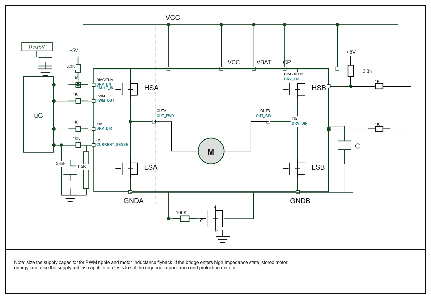 Reconstructed VMD-MD01-Lite driver IC application circuit